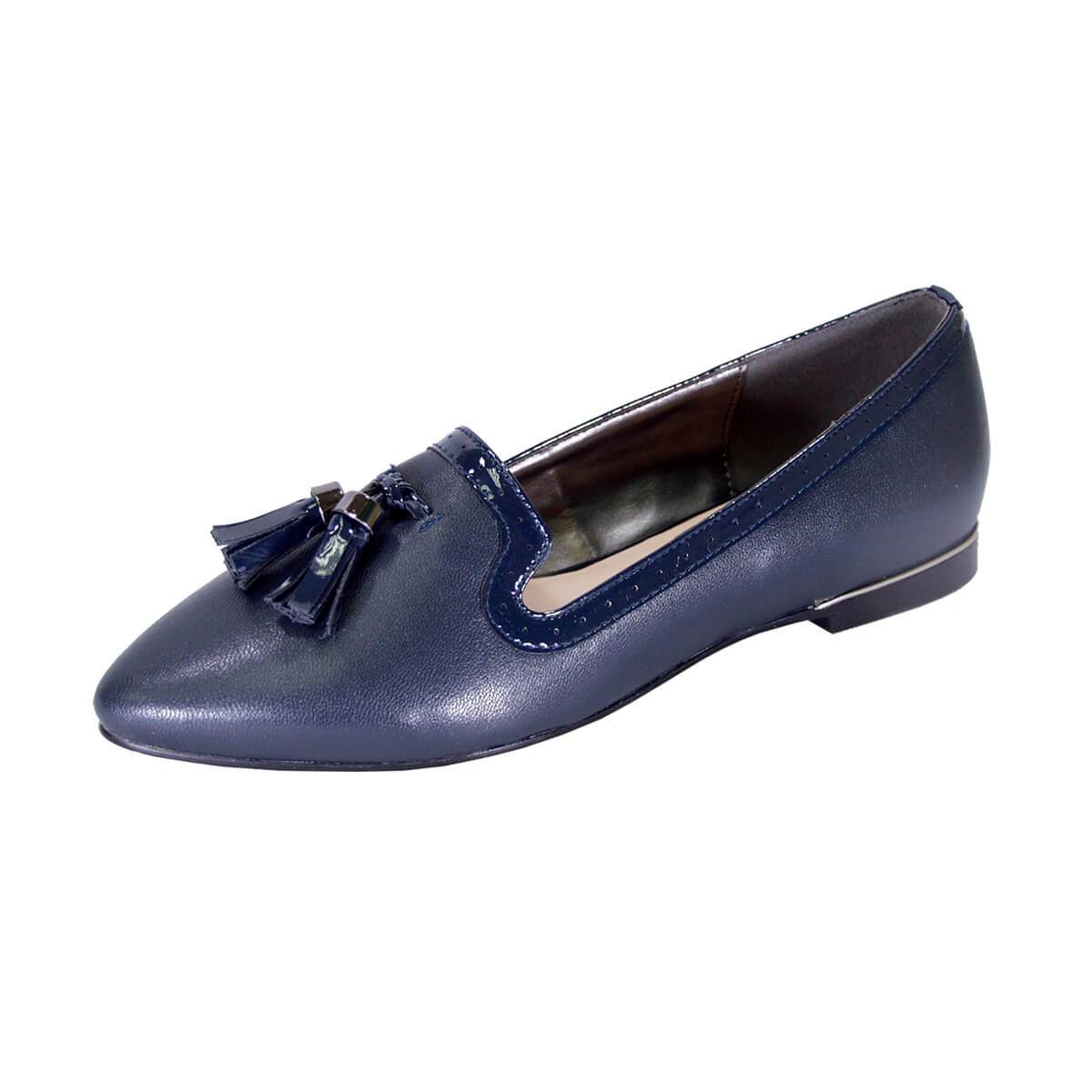 PEERAGE Brenna Women's Wide Width Casual Leather Flats